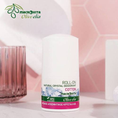 MACROVITA Olive.elia natural crystal deodorant roll-on Cotton 50ml