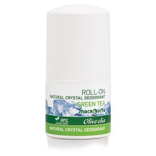 MACROVITA Olive.elia naturalny dezodorant roll-on z kryształem Green Tea 50ml