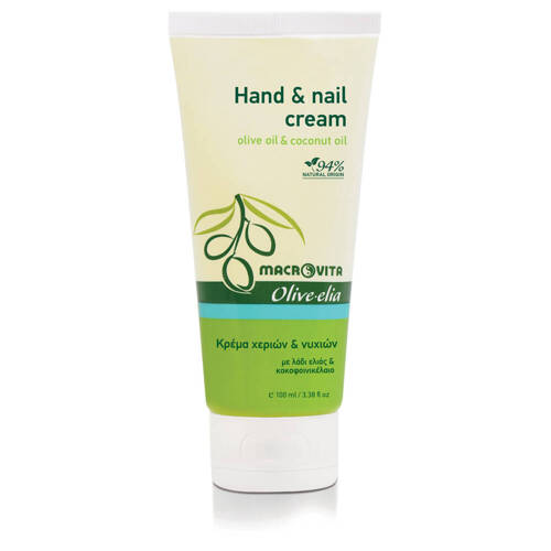 MACROVITA Olive.elia Hand & Nail Cream naturalny krem do dłoni i paznokci z bio-oliwą i olejkiem kokosowym 100ml