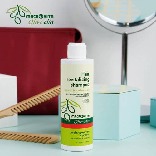 MACROVITA Olive.elia szampon regenerujący z bio-oliwą i olejkiem ze słonecznika 200ml